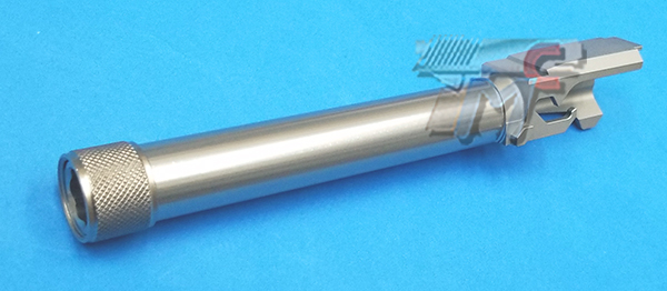 Detonator Aluminum Wilson Combat Outer Barrel for Marui Glock 17 Gen.4(Silver)(14mm-) - Click Image to Close